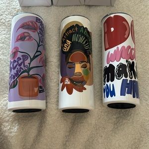 Brand New! Never used Pink Lomein Tumblers